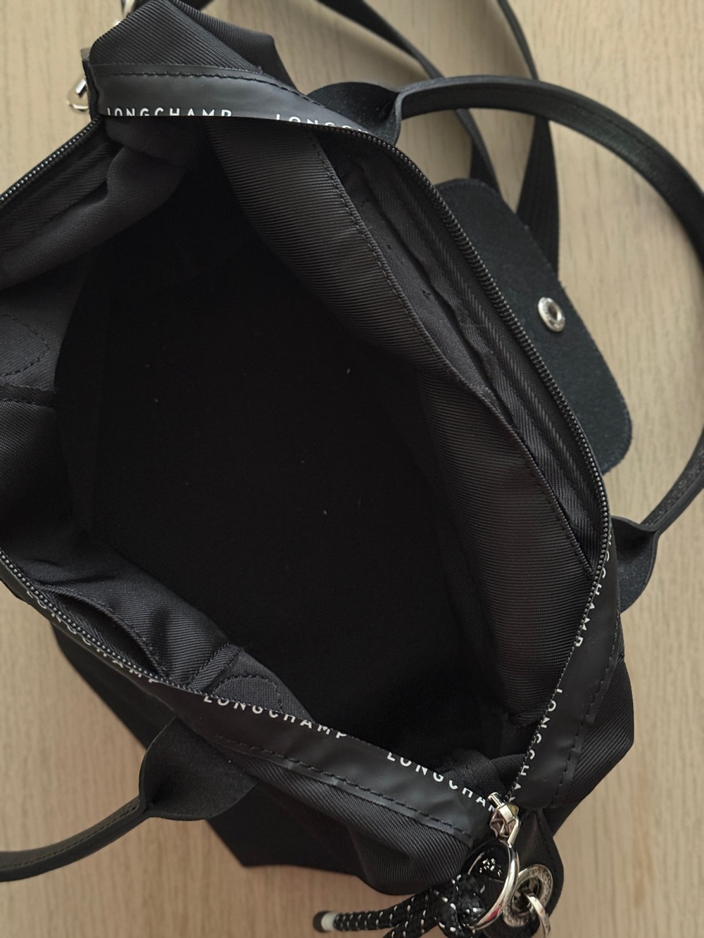 LE PLIAGE ENERGY S HANDBAG Black - Recycled canvas - Picture 7 of 10